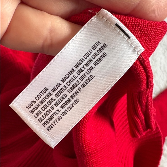 NWT Cat & Jack Red Long Sleeve Sweater Youth Boys In Size XL 14 - Picture 9 of 10